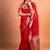 Maroon soft khadi raw silk zari woven saree with blouse