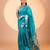 Rama soft khadi raw silk zari woven saree with blouse