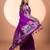 Wine soft khadi raw silk zari woven saree with blouse