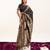 Black soft banarasi silk zari woven paithani saree with blouse
