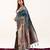 Rama soft banarasi silk zari woven paithani saree with blouse