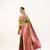 Mehendi soft banarasi silk zari woven saree with blouse