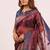 Women's coffee soft tissue silk zari woven saree with blouse