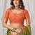 Women's green soft silk zari woven saree with blouse
