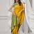 Women's yellow soft silk zari woven saree with blouse