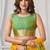 Women's yellow soft silk zari woven saree with blouse