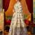 Women's cream modal zari woven saree with blouse