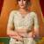 Women's cream modal zari woven saree with blouse