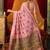 Women's pink modal zari woven saree with blouse