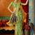 Women's green modal zari woven saree with blouse