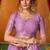 Women's lavender modal zari woven saree with blouse