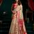 Women's cream tissue paithani zari woven saree with blouse