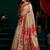 Women's cream tissue paithani zari woven saree with blouse