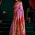Women's purple tissue paithani zari woven saree with blouse