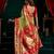 Women's green tissue paithani zari woven saree with blouse