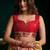 Women's mustard tissue paithani zari woven saree with blouse
