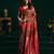 Women's coffee soft silk zari woven saree with blouse