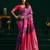 Women's purple soft silk zari woven saree with blouse
