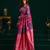 Women's purple soft silk zari woven saree with blouse