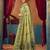Women's green modal zari woven saree with blouse