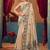 Women's beige modal zari woven saree with blouse