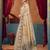 Women's beige modal zari woven saree with blouse