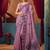 Women's lavender modal zari woven saree with blouse