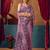 Women's lavender modal zari woven saree with blouse