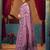 Women's lavender modal zari woven saree with blouse