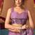 Women's lavender modal zari woven saree with blouse