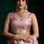 Women's purple satin silk zari woven saree with blouse