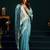 Women's turquoise muga cotton meena zari woven saree with blouse