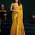 Women's yellow muga cotton meena zari woven saree with blouse