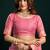 Women's pink muga cotton meena zari woven saree with blouse