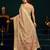 Women's beige muga cotton meena zari woven saree with blouse