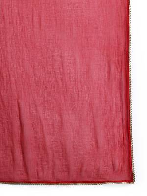 Bandhani Printed Zari Panelled Kurta With Trousers & Dupatta 4