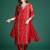 Bandhani Printed Zari Panelled Kurta With Trousers & Dupatta