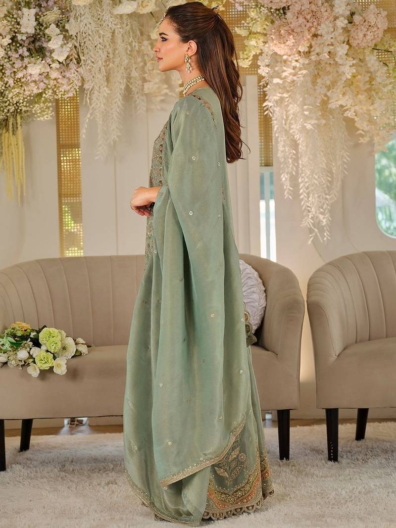 Women Ethnic Motifs Embroidered Regular Mirror Work Kurta with Sharara & With Dupatta