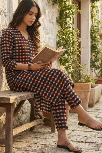 Pure Cotton Kurta with Trousers