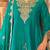 Floral Embroidered Sequinned Chinon A-Line Kurta With Palazzos & Dupatta