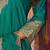 Floral Embroidered Sequinned Chinon A-Line Kurta With Palazzos & Dupatta