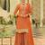 Ethnic Motifs Embroidered Sequinned Straight Kurta & Sharara With Dupatta