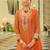 Ethnic Motifs Embroidered Sequinned Straight Kurta & Sharara With Dupatta