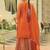 Ethnic Motifs Embroidered Sequinned Straight Kurta & Sharara With Dupatta