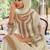 Floral Embroidered Sequinned Chinon A-Line Kurta With Palazzos & Dupatta