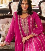 Women Floral Embroidered Kurta with Palazzo & Dupatta