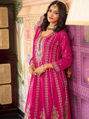 Women Floral Embroidered Kurta with Palazzo & Dupatta 6