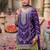 Floral Embroidered Sequinned Chinon Straight Kurta With Palazzos & Dupatta