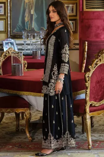 Women Ethnic Motifs Embroidered Thread Work Kurta with Palazzos & Dupatta