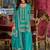 Ethnic Motifs Embroidered Round Neck Straight Kurta With Sharara & Dupatta